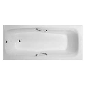 Чугунная ванна Aqualux ЧА18080 180х80 см с ручками, с ножками в Сочи 1