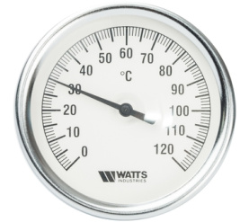 Термометр биметаллический с погружной гильзой 80 мм F+R801(T) 80100 Watts 10005950(03.02.100) в Сочи 0