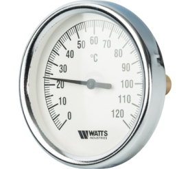Термометр биметаллический с погружной гильзой 80 мм, штуц F+R801(T) 8050 Watts 10005931(03.02.040) в Сочи 0